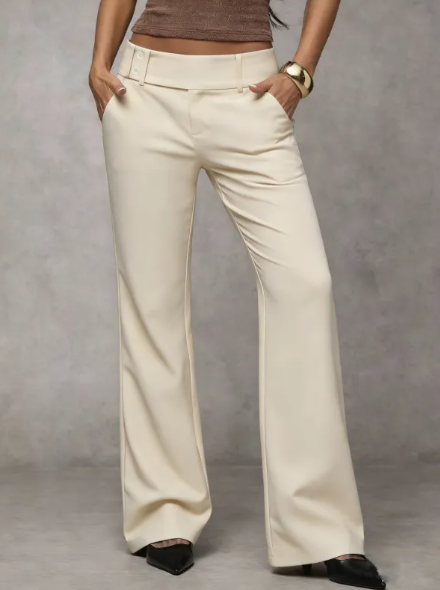 Penelope | Linen Flared Trousers for Women
