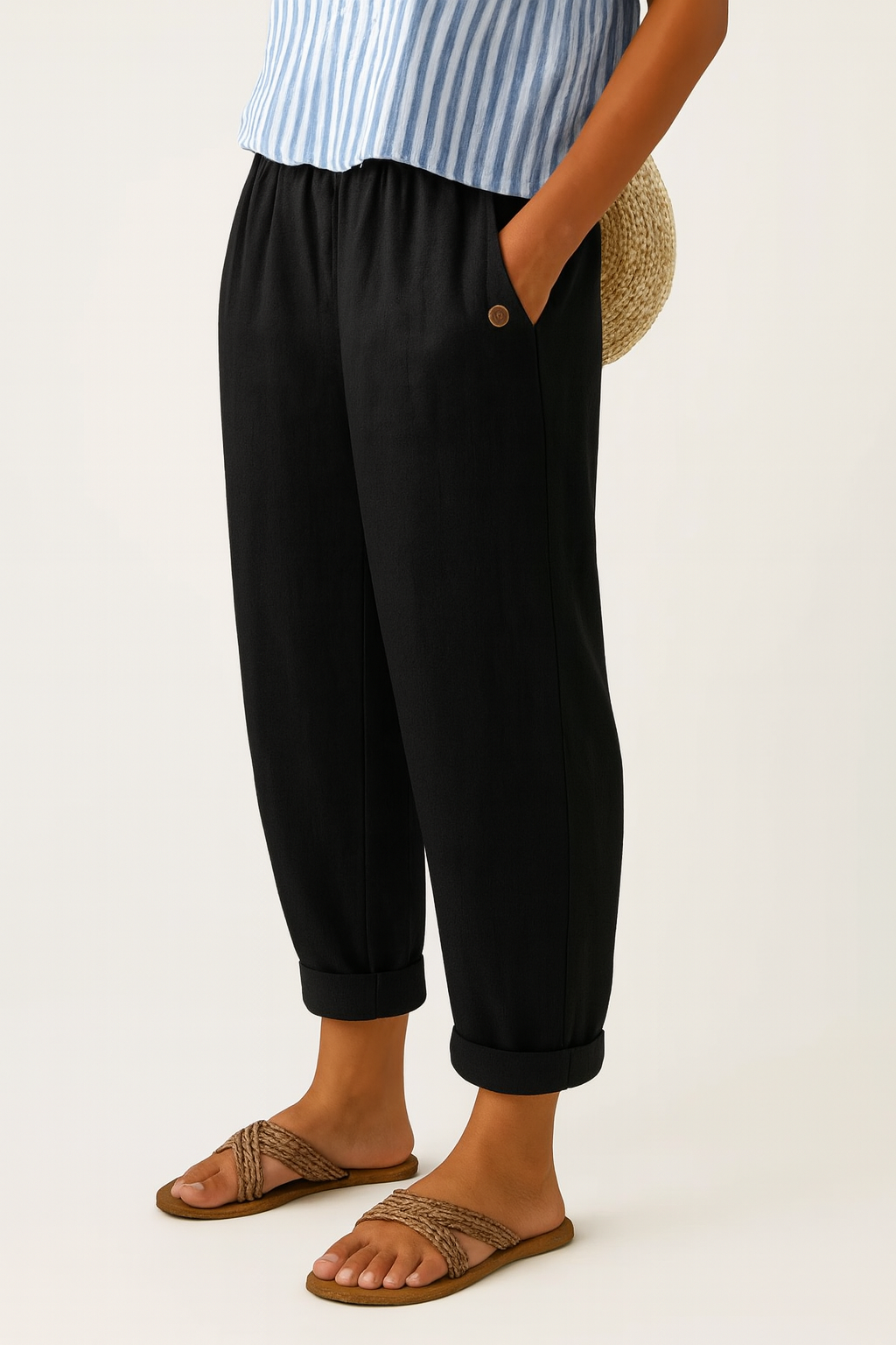 Dimitra | Linen Casual Trousers for Women