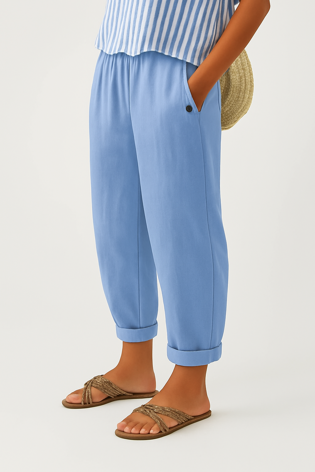 Dimitra | Linen Casual Trousers for Women