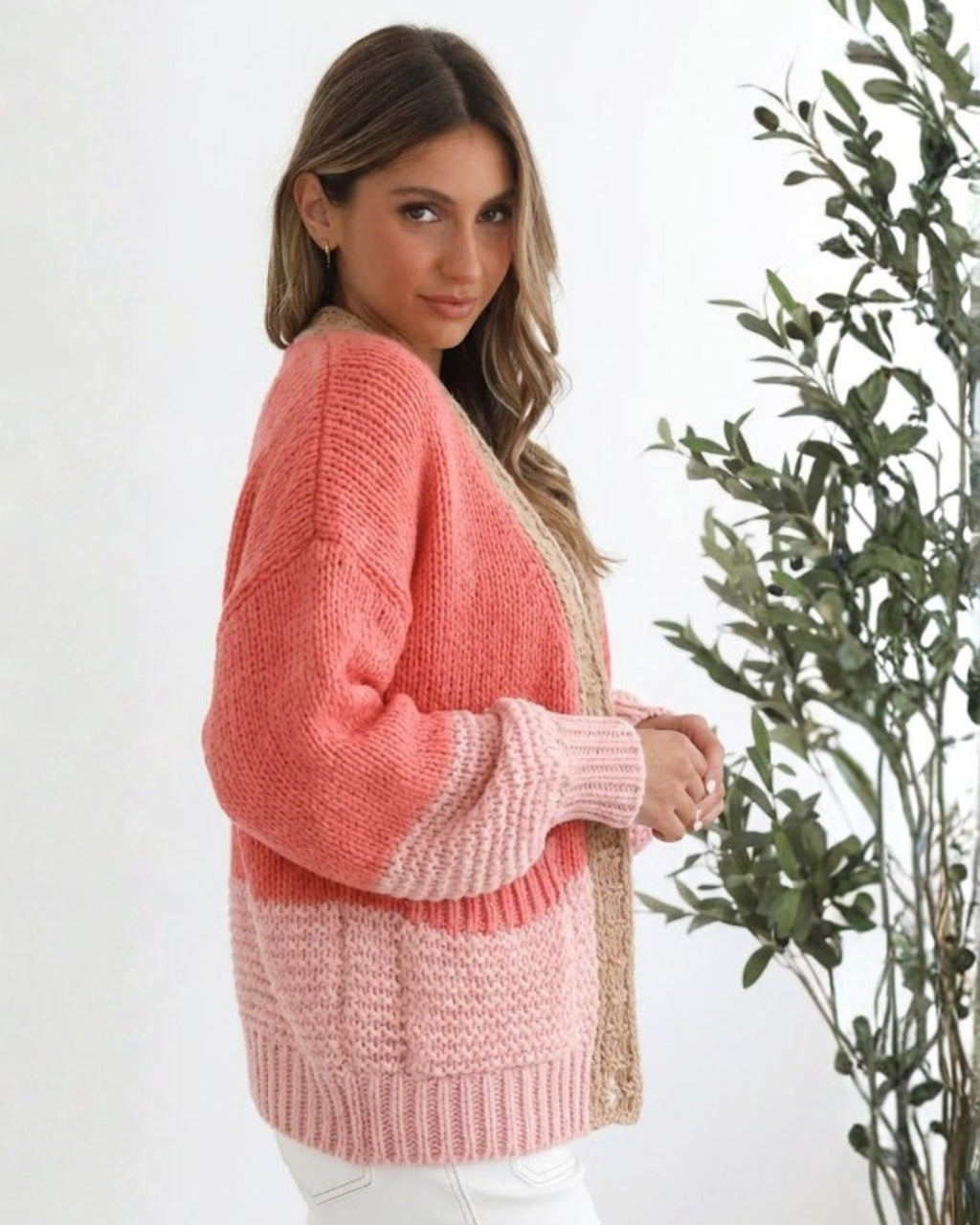 Liliana | Peach Cardigan for Women