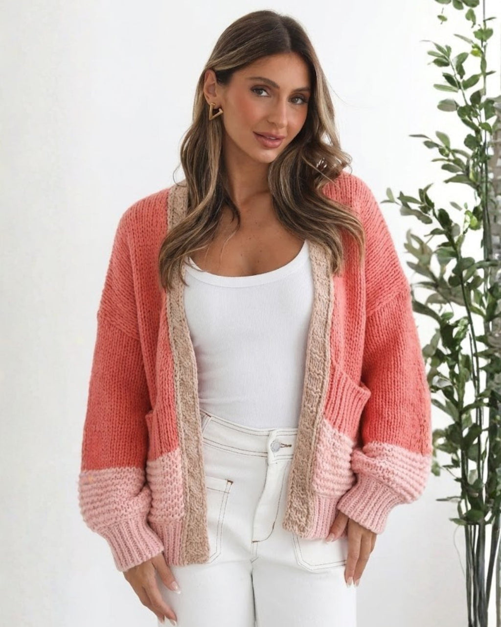 Liliana | Peach Cardigan for Women