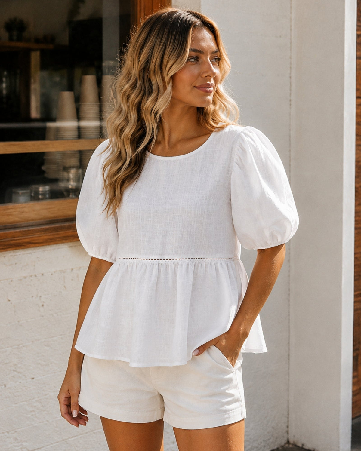 Mafalda | Cotton Linen Blouse for Women