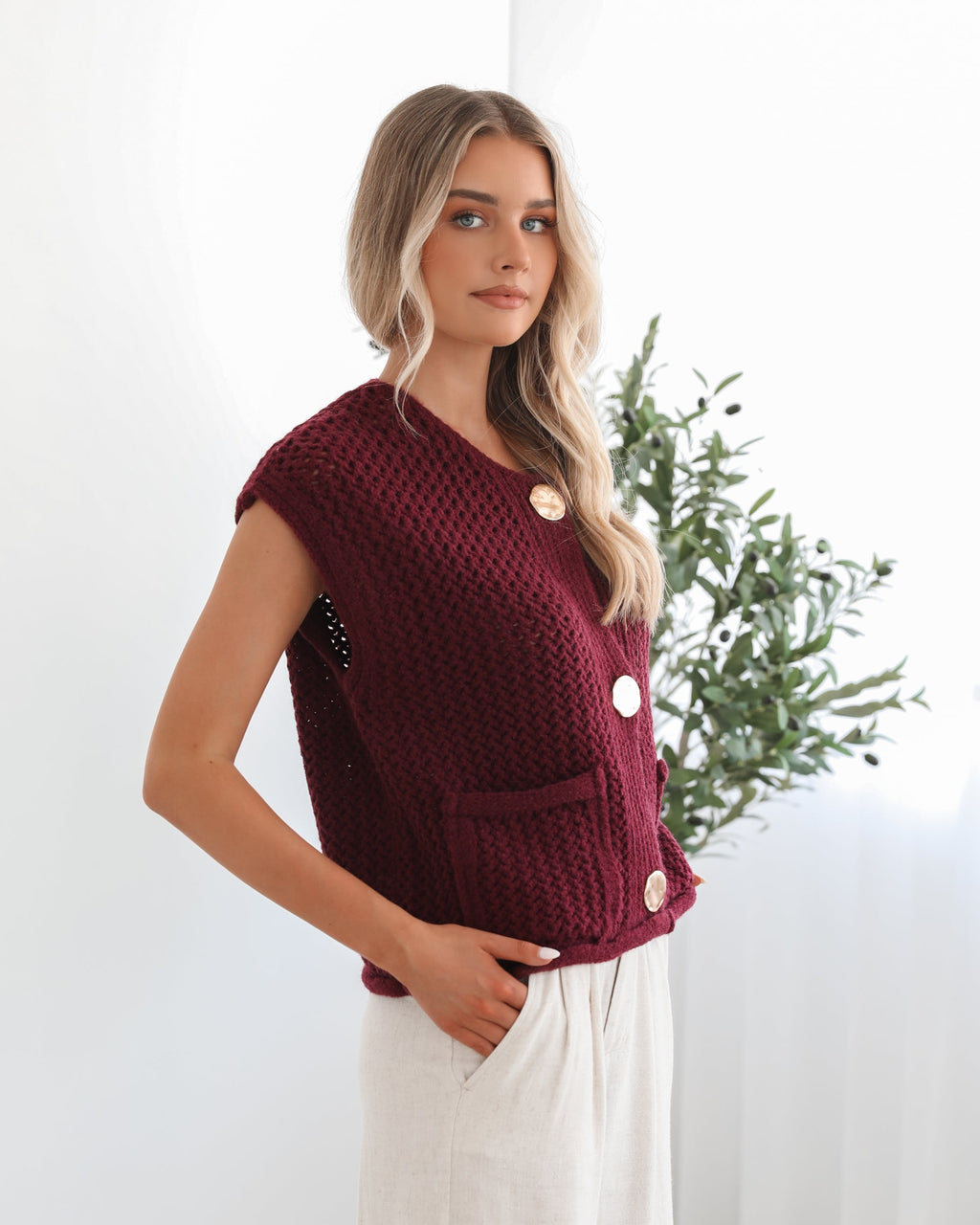 Luisa | Ribbed Knit Top for Women
