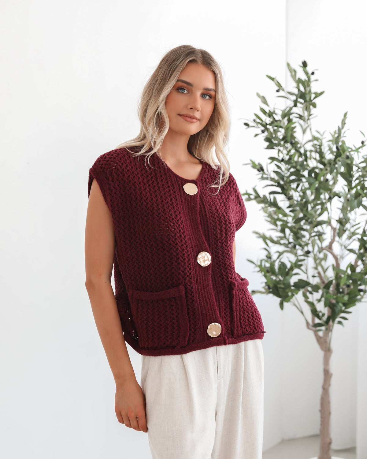 Luisa | Ribbed Knit Top for Women