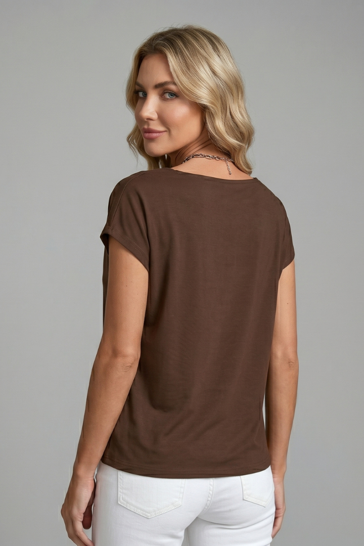 Jemima | Draped Cowl Neck Blouse in Eight Colours