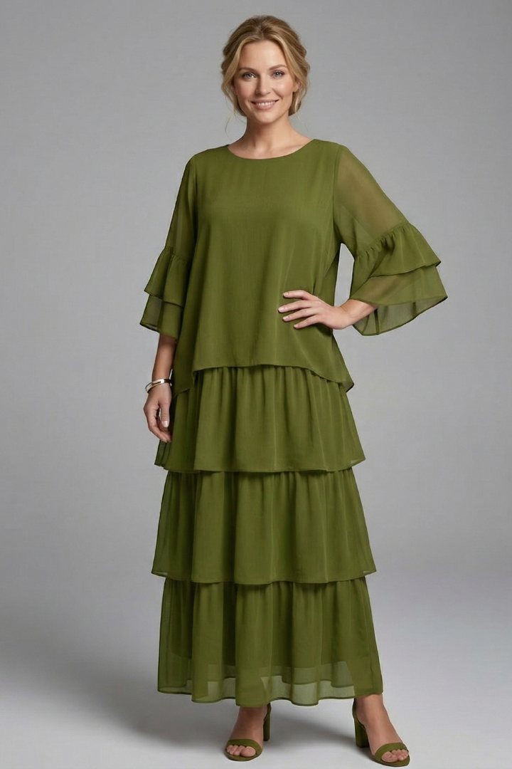 Lily | Tiered Floral Maxi Dress