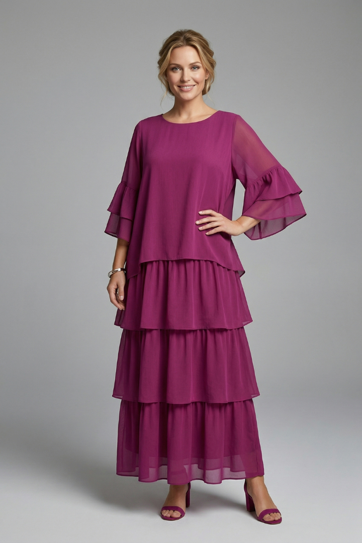 Lily | Tiered Floral Maxi Dress