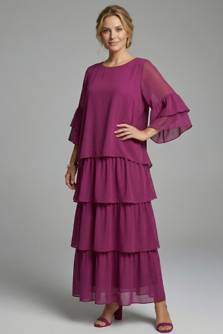 Lily | Tiered Floral Maxi Dress