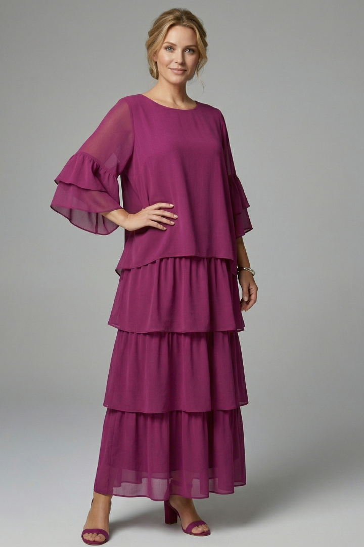 Lily | Tiered Floral Maxi Dress
