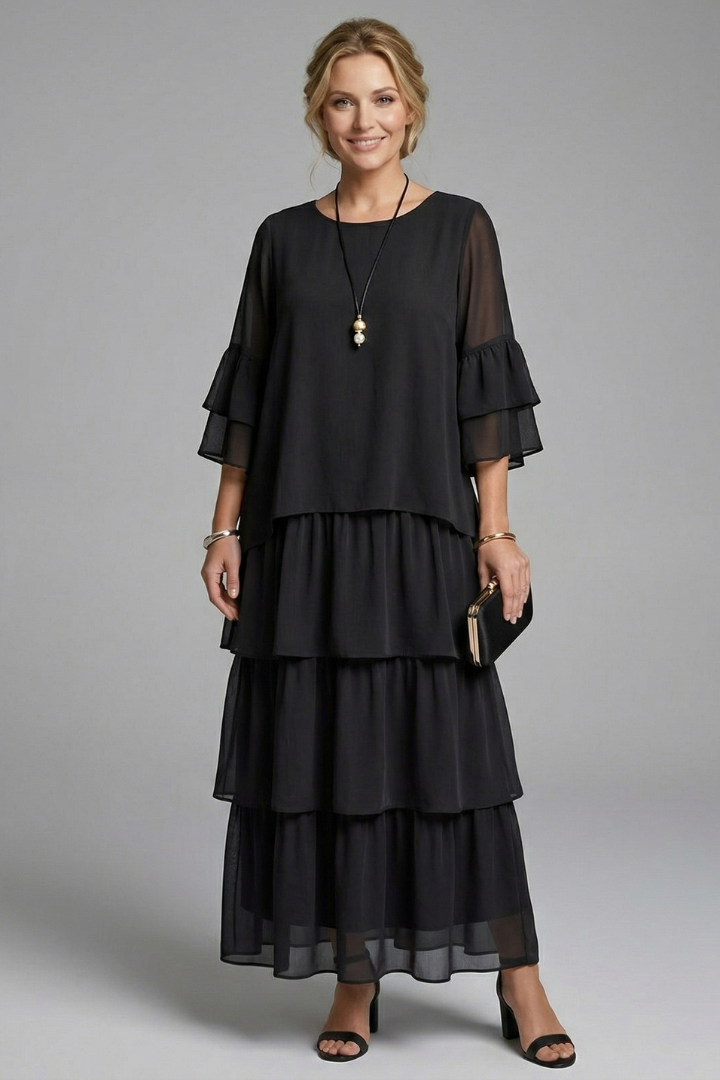 Lily | Tiered Floral Maxi Dress