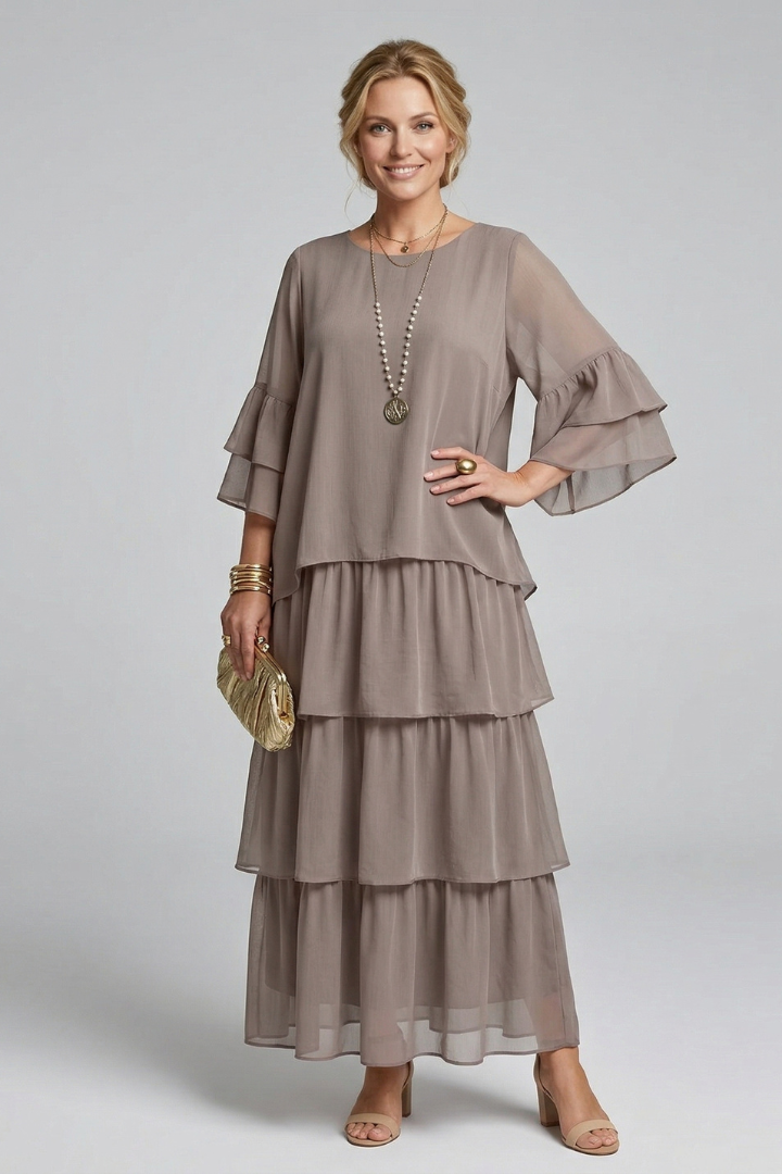 Lily | Tiered Floral Maxi Dress