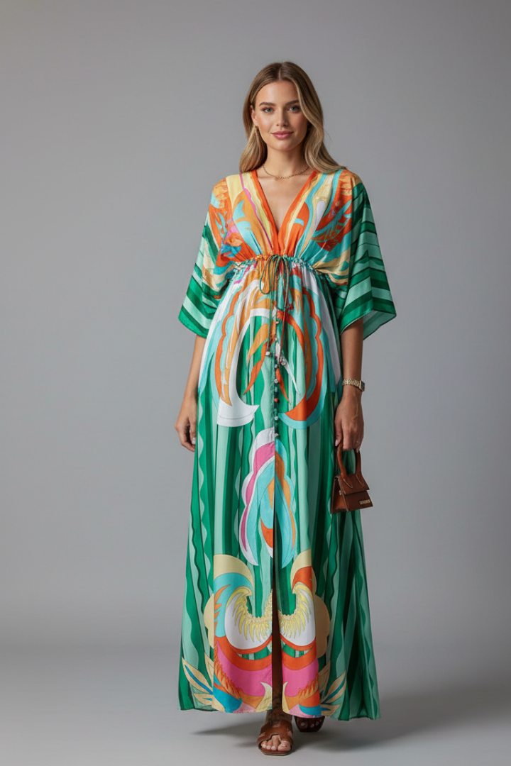 Eliza | Bohemian Resort Maxi Dress in Multiple Colours