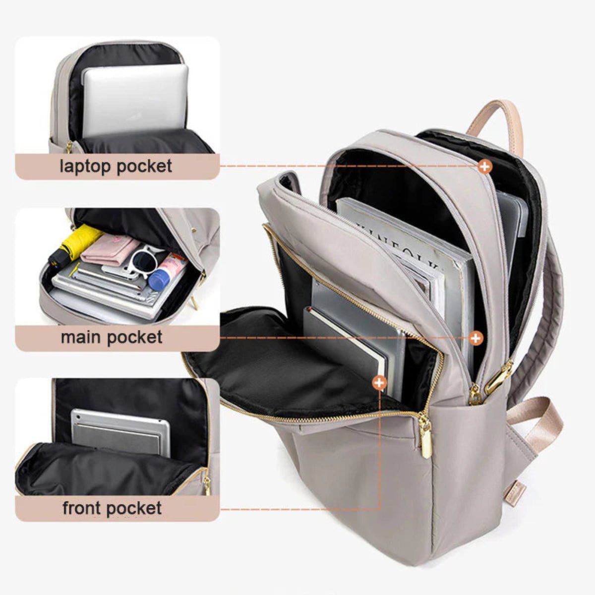 Ghislaine | Laptop Work Backpack for Women