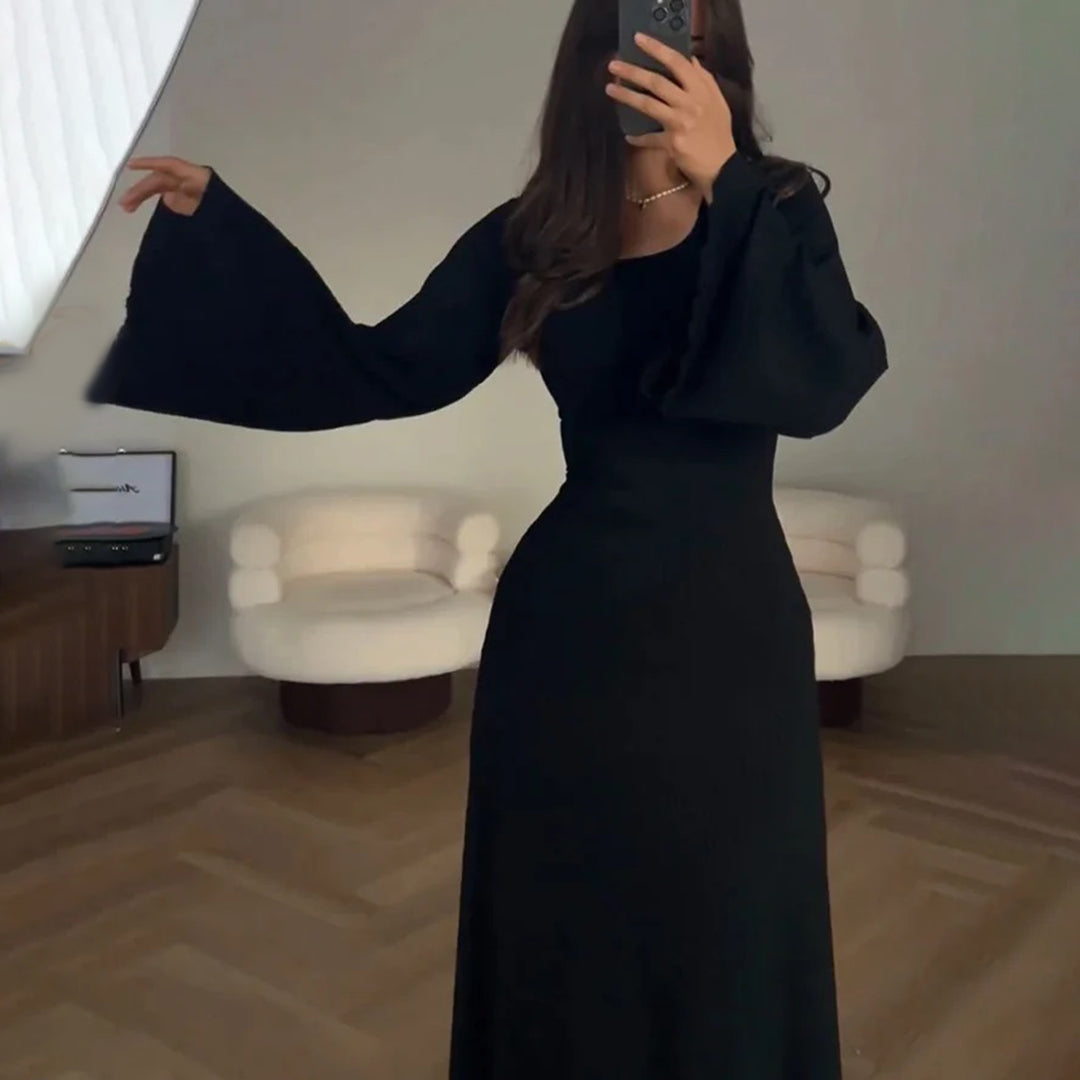 Veronica | Ribbed Knit Maxi Dress