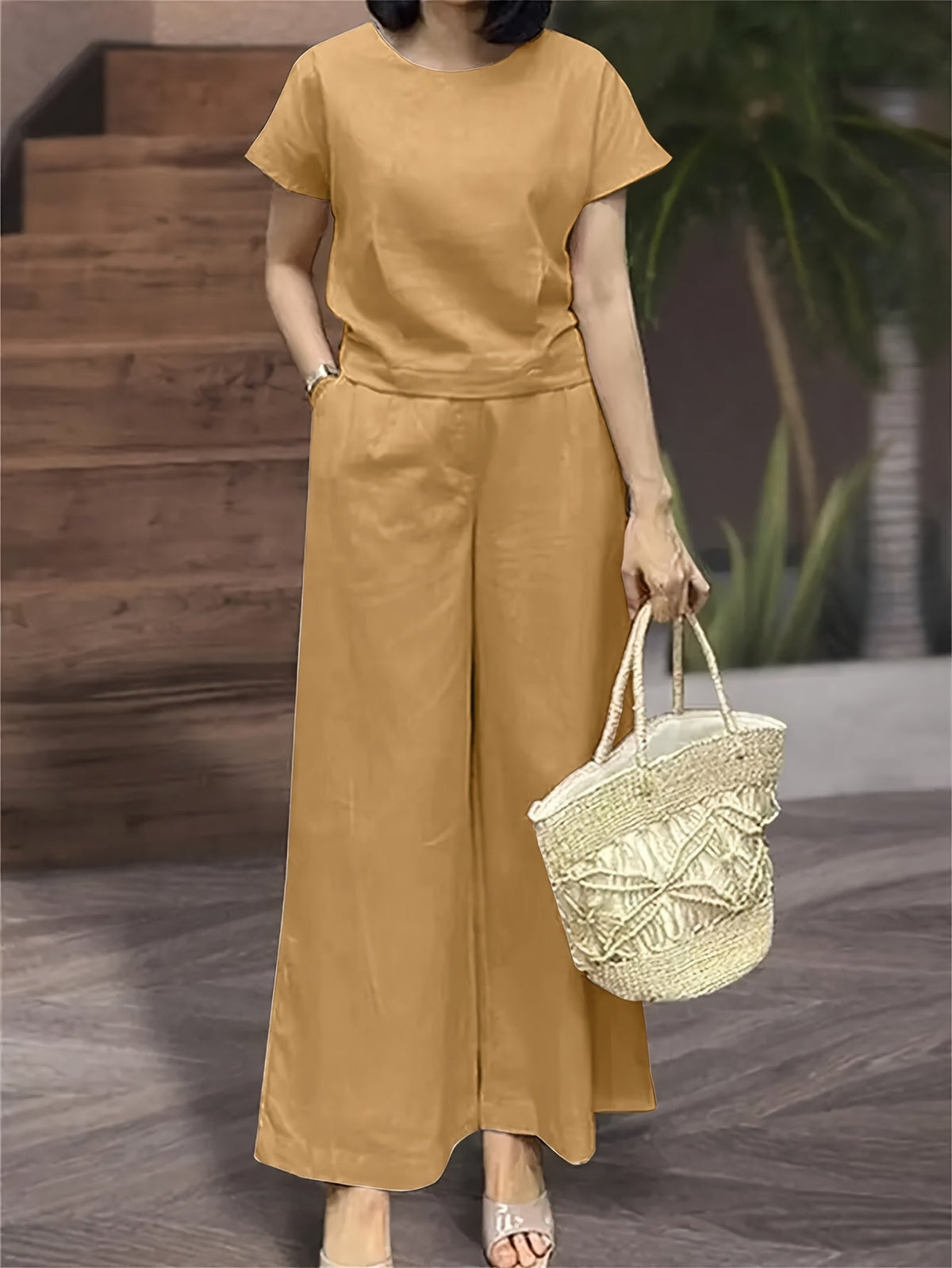 Nadia | Pocket Wide-Leg Set for Women