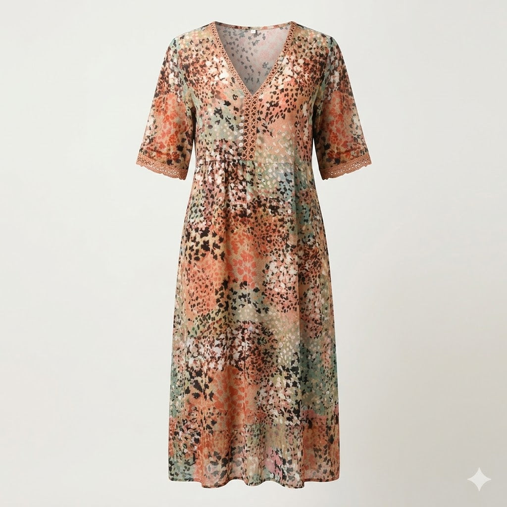 Élise | Floral Midi Dress
