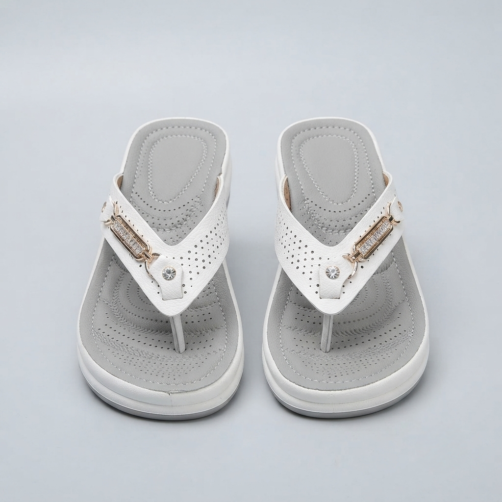 Mia | Comfort Wedge Flip Flop Sandals