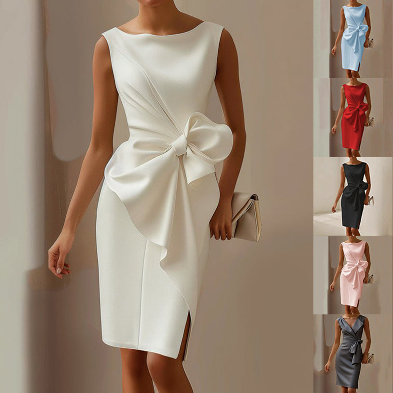 Cordelia | Bow Detail Midi Dress