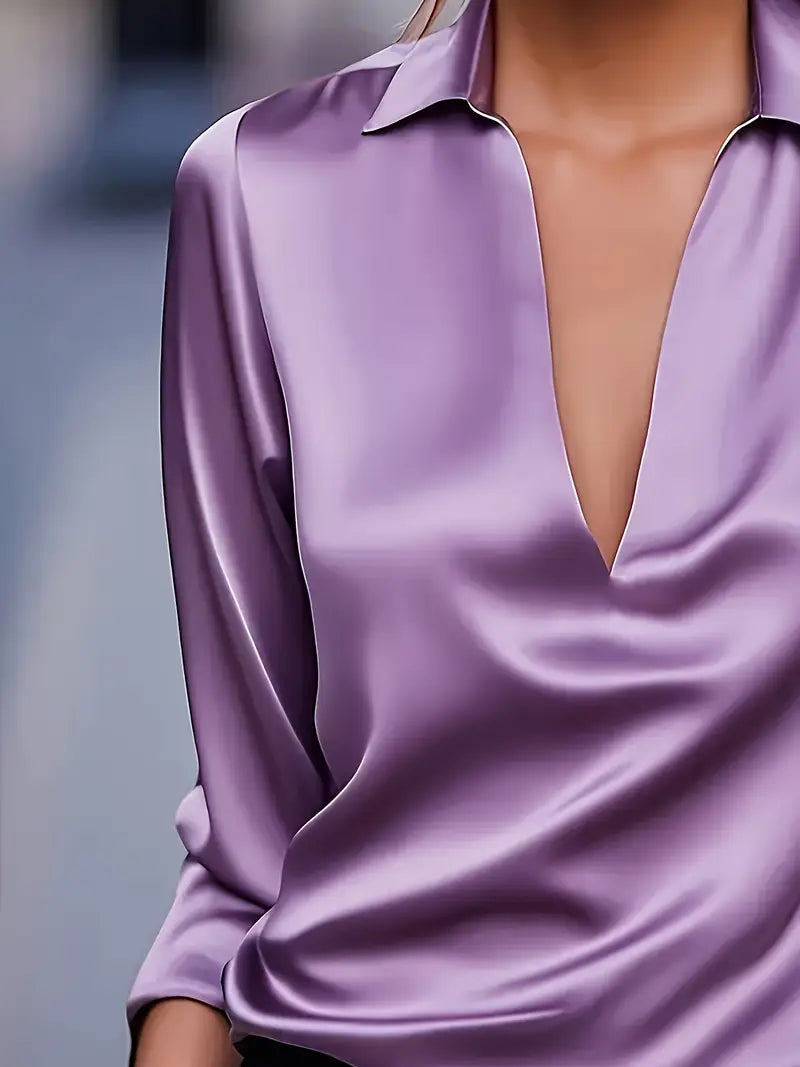 Eliane | Premium V-Neck Blouse for Women