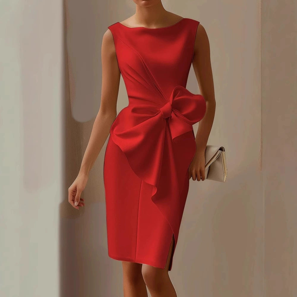 Cordelia | Bow Detail Midi Dress