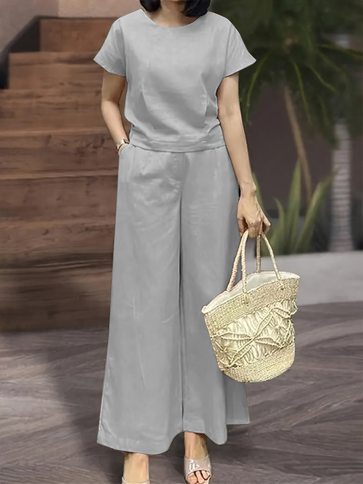 Nadia | Pocket Wide-Leg Set for Women
