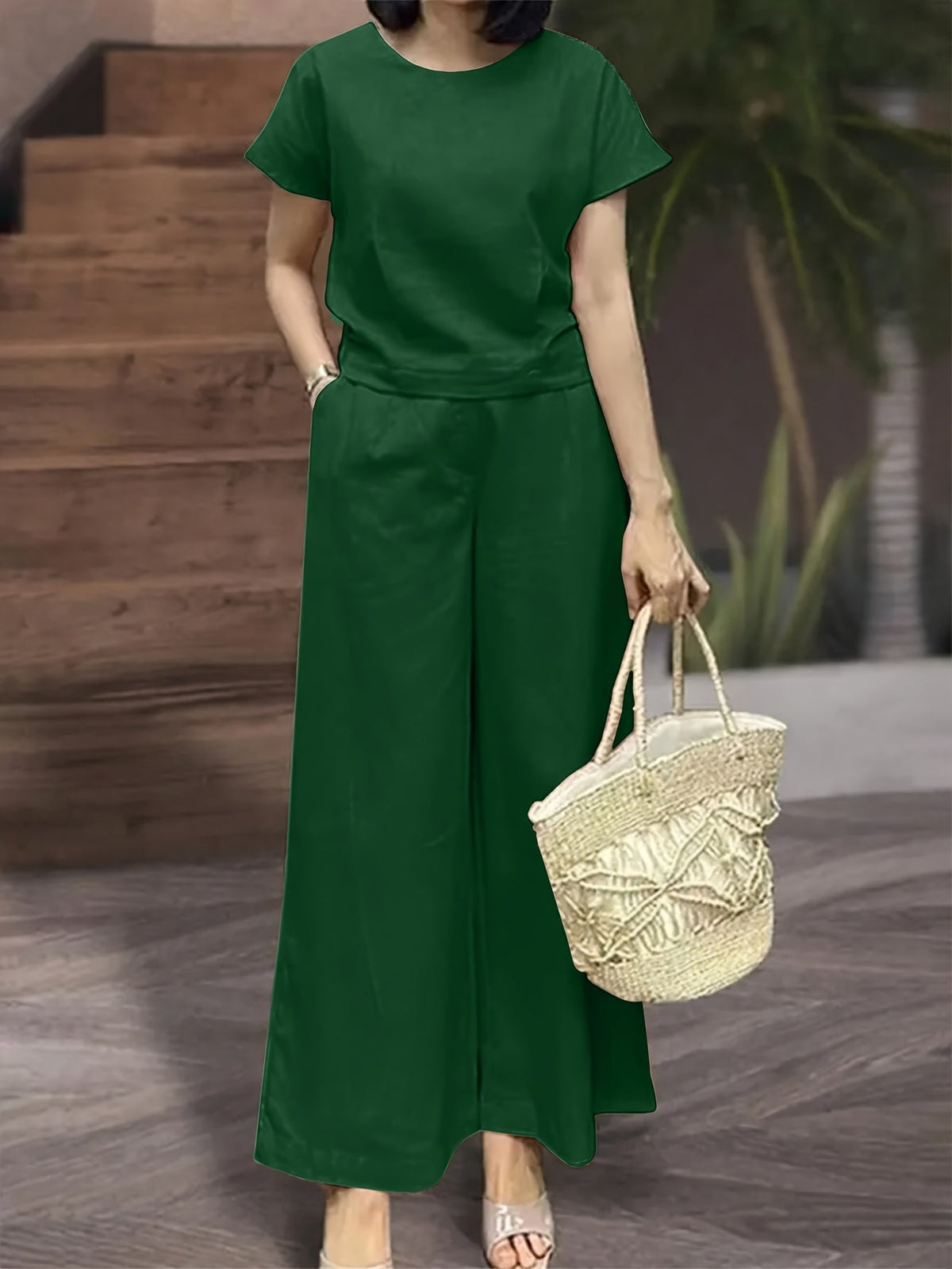 Nadia | Pocket Wide-Leg Set for Women