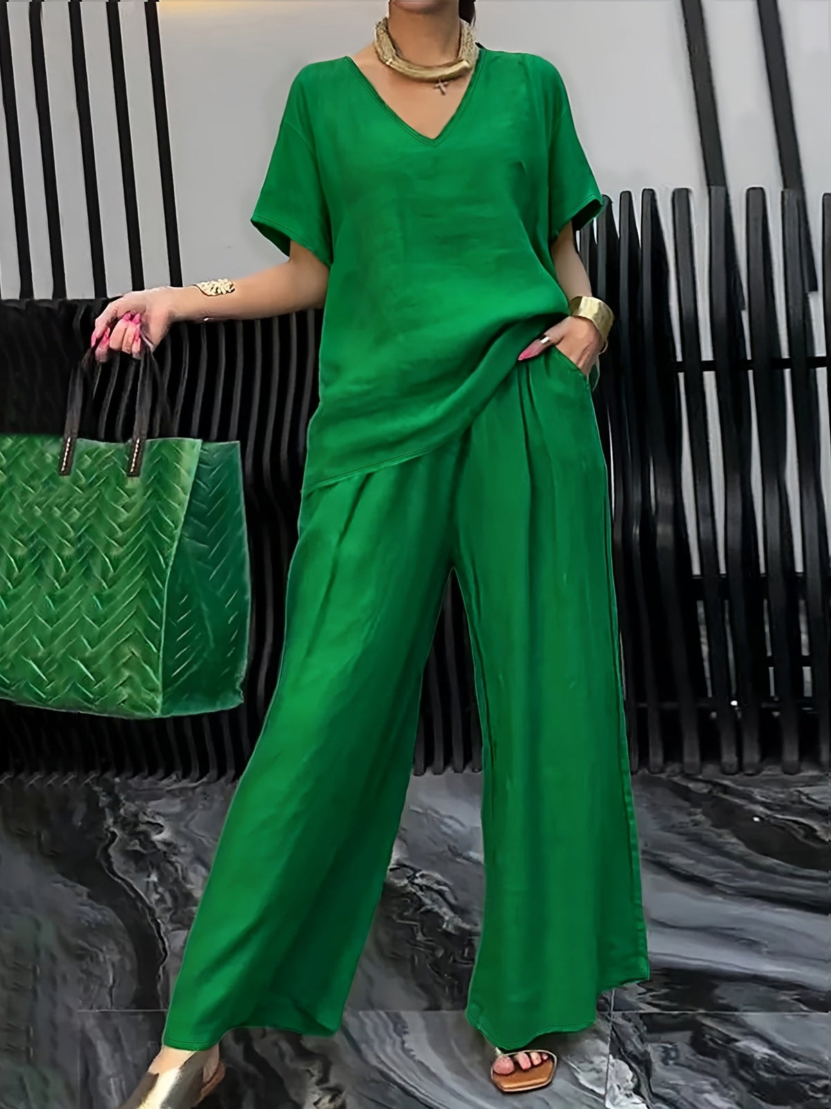Lunara | Elegant Relaxed Two-Piece Set for Women