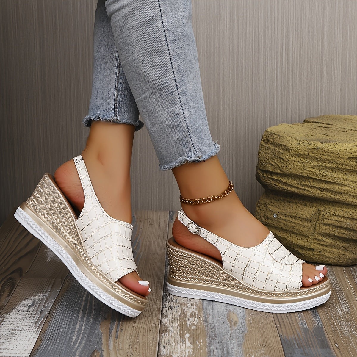 Lourdes | Mediterranean-Inspired Wedge Sandals for Women