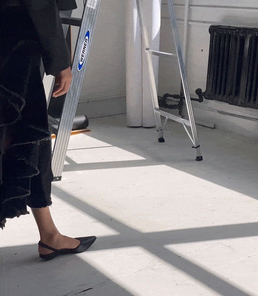 Adriana | Everyday Block Heel in Black Leather