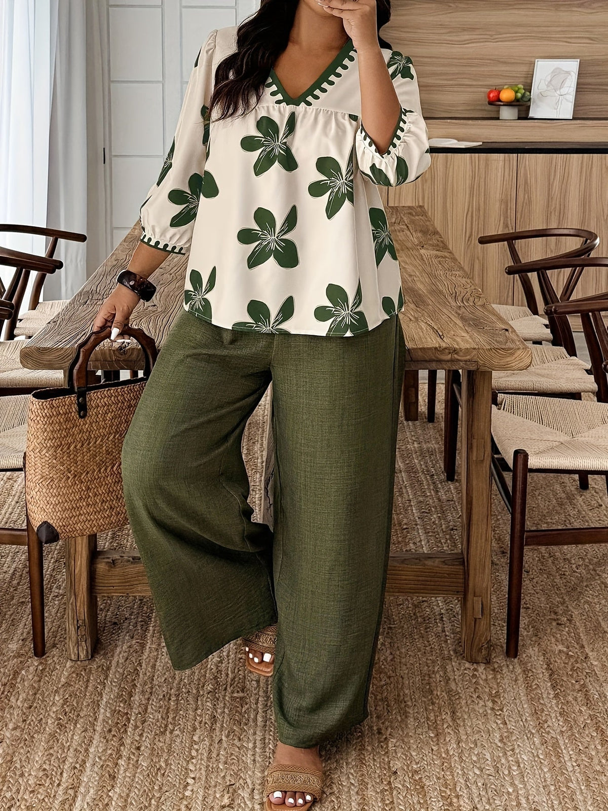 Verina | Relaxed Floral Two-Piece Set for Women