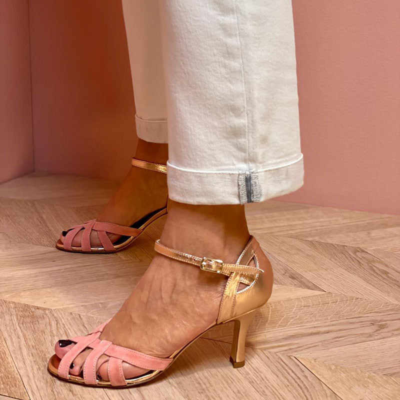 Calista | Colour Block Pointed Toe Heels