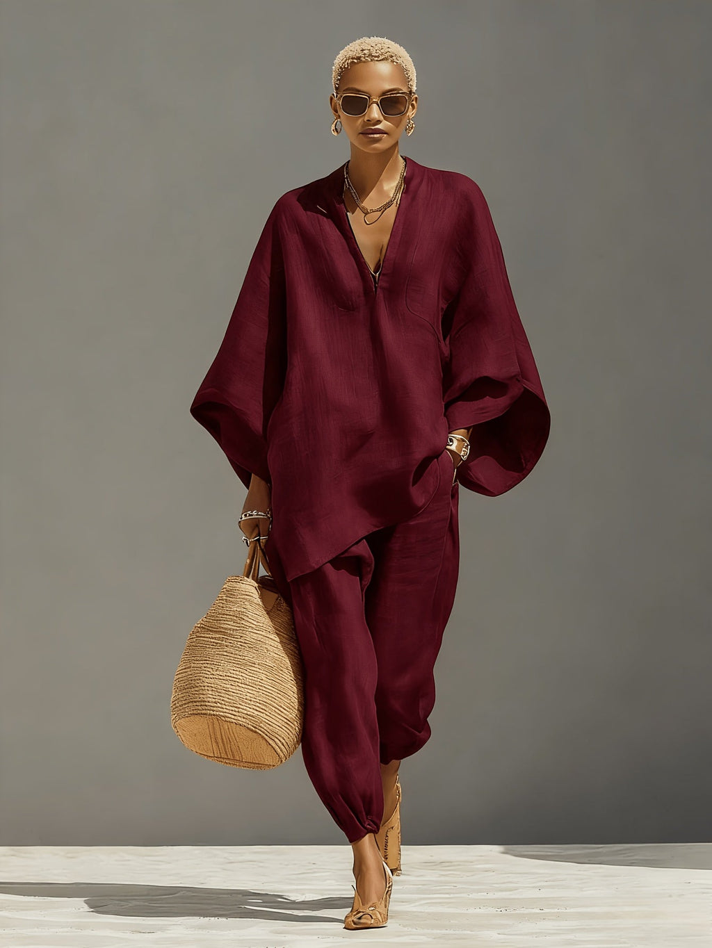 Agata | Batwing Relaxed Set for Women