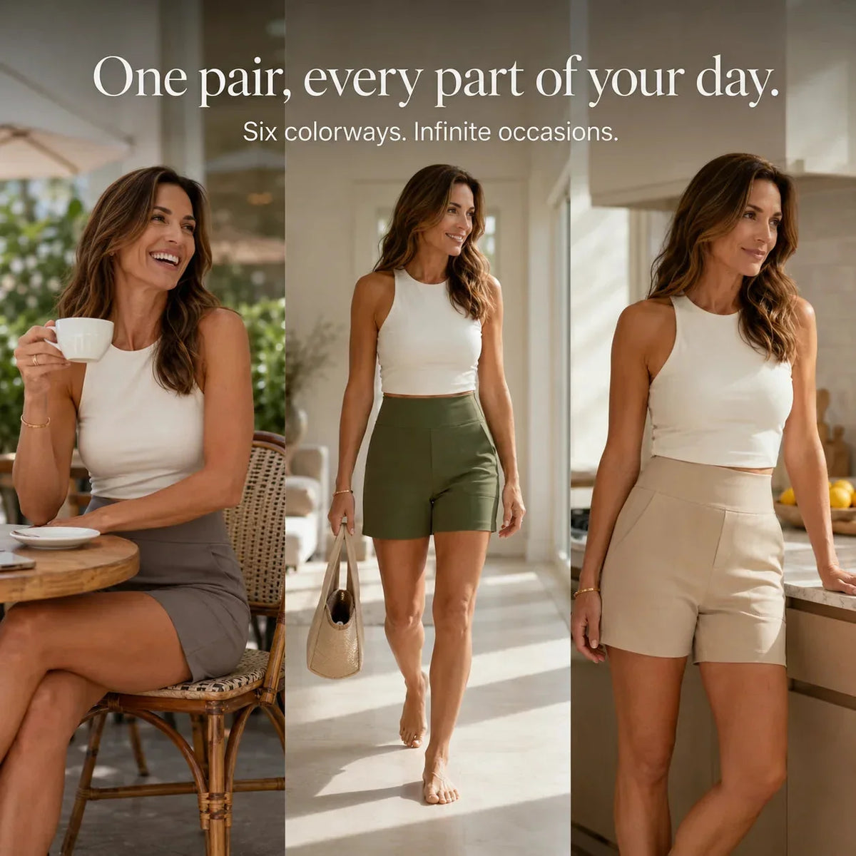 Florencia | Wide-Leg Tailored Shorts for Women