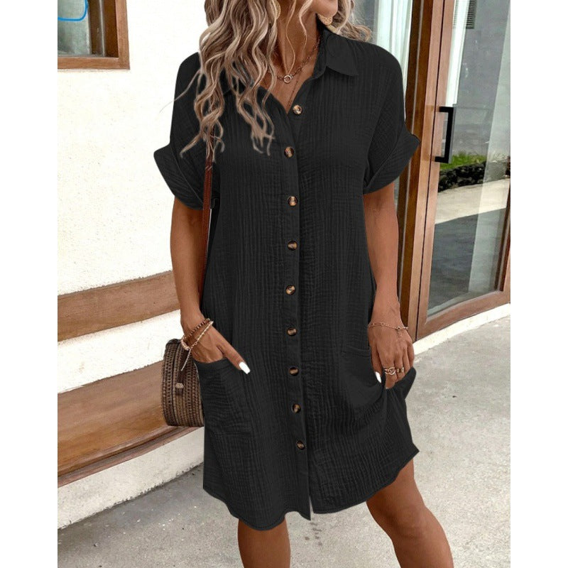 Emilia | Linen Shirt Dress