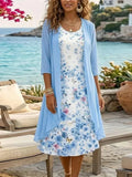 Sabina | Floral Chiffon Two-Piece Set for Women