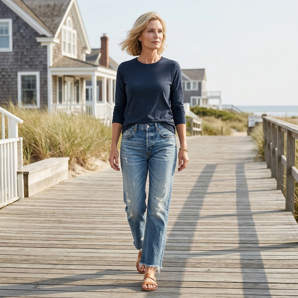 Mathilde | Elegant Cropped Jeans for Women