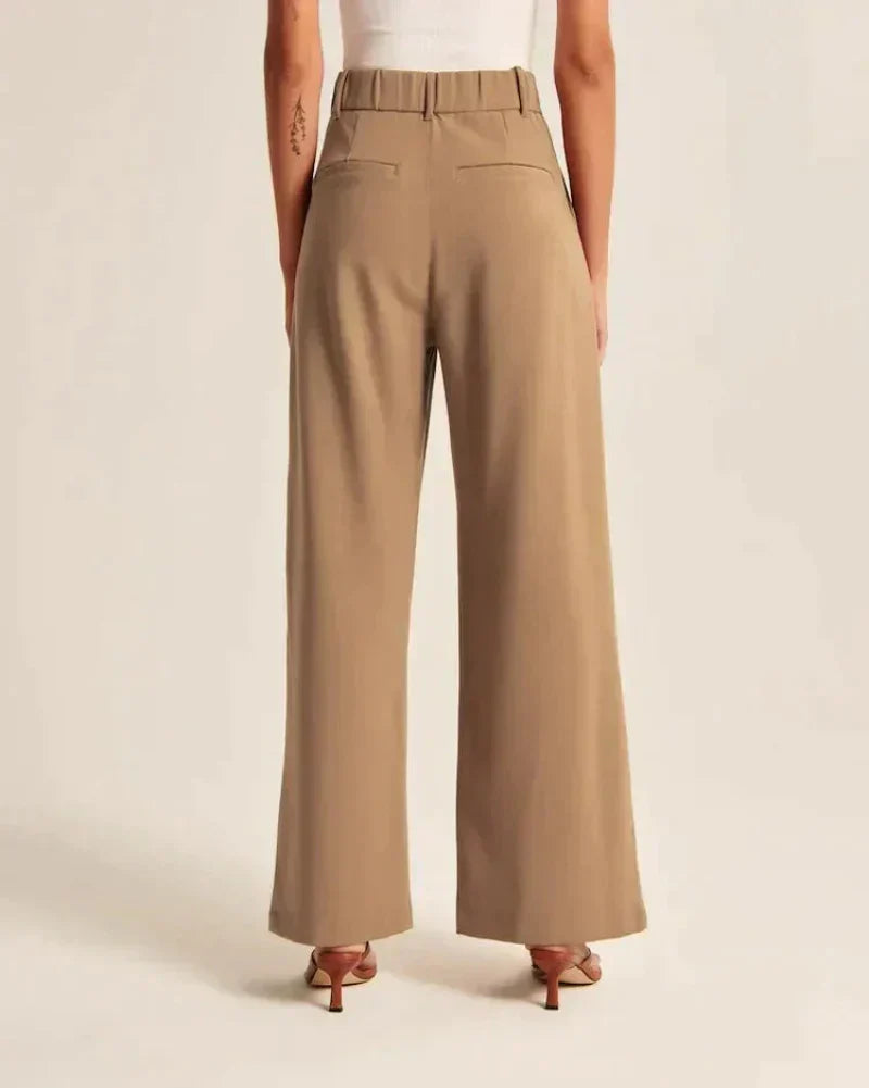 Theodora | Linen Wide-Leg Trousers for Women