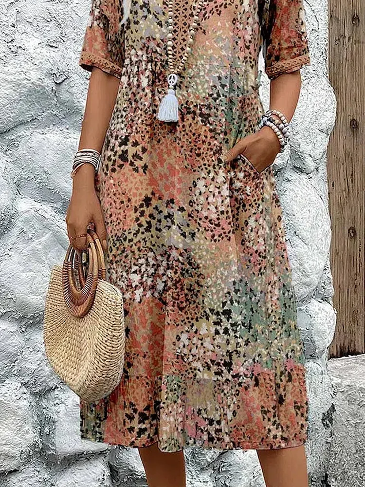 Élise | Floral Midi Dress