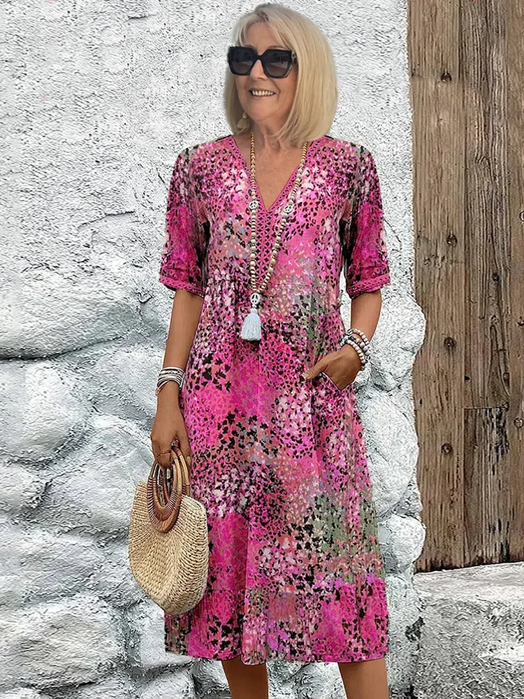 Élise | Floral Midi Dress