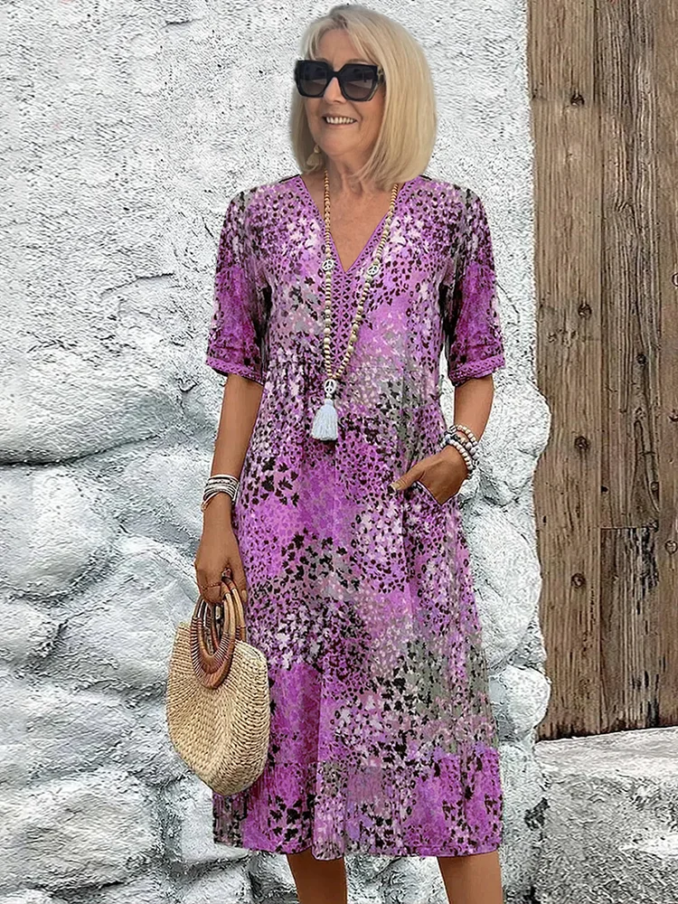 Élise | Floral Midi Dress