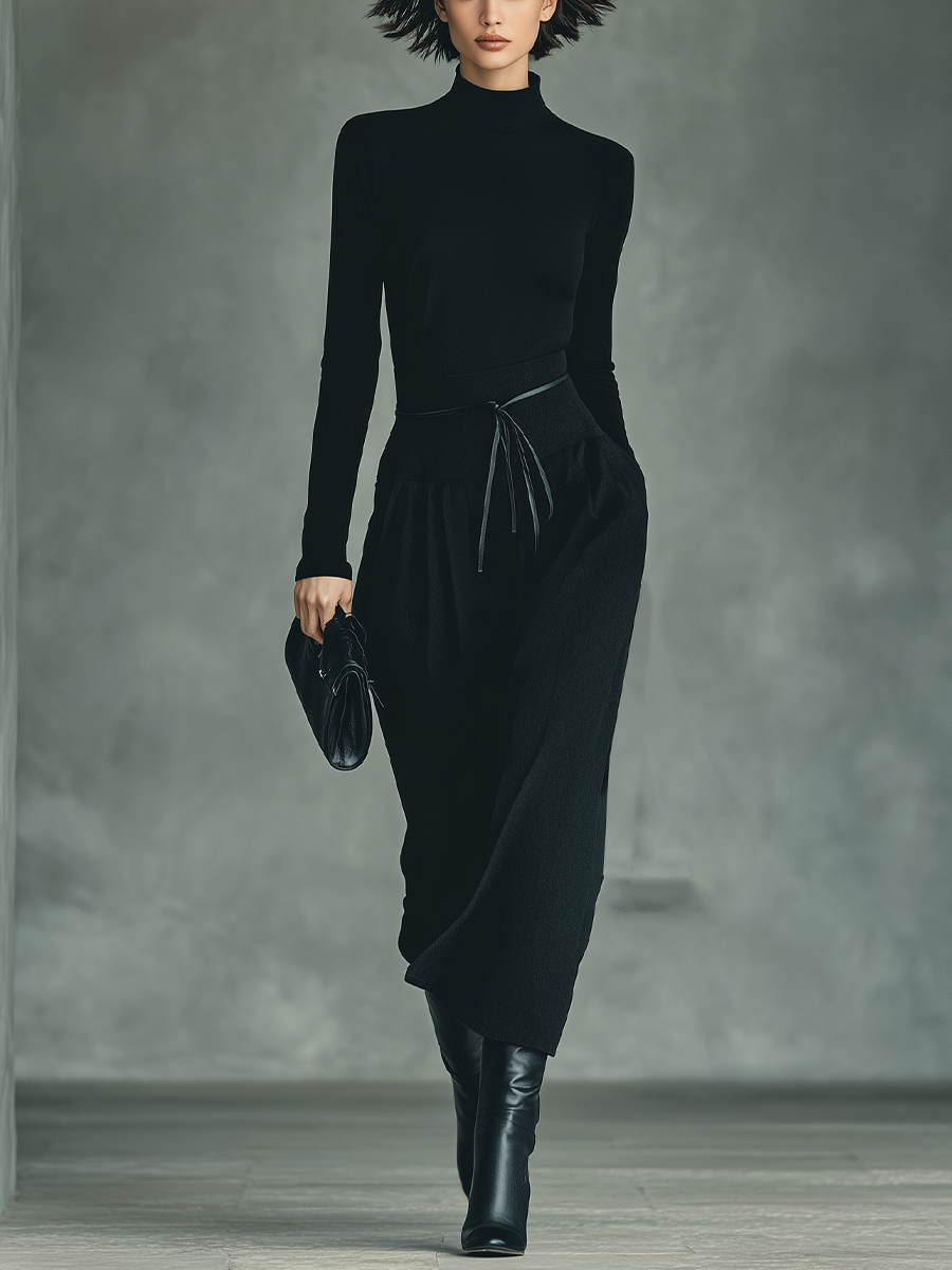 Natalina | Knit Top and Stretch Skirt Set for Women