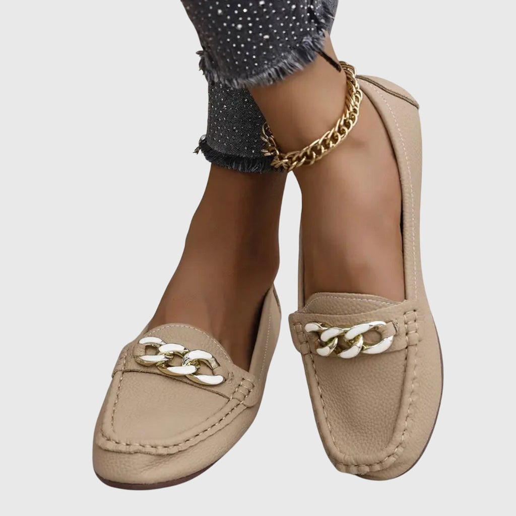 Luna | Chain Detail Loafers for Women