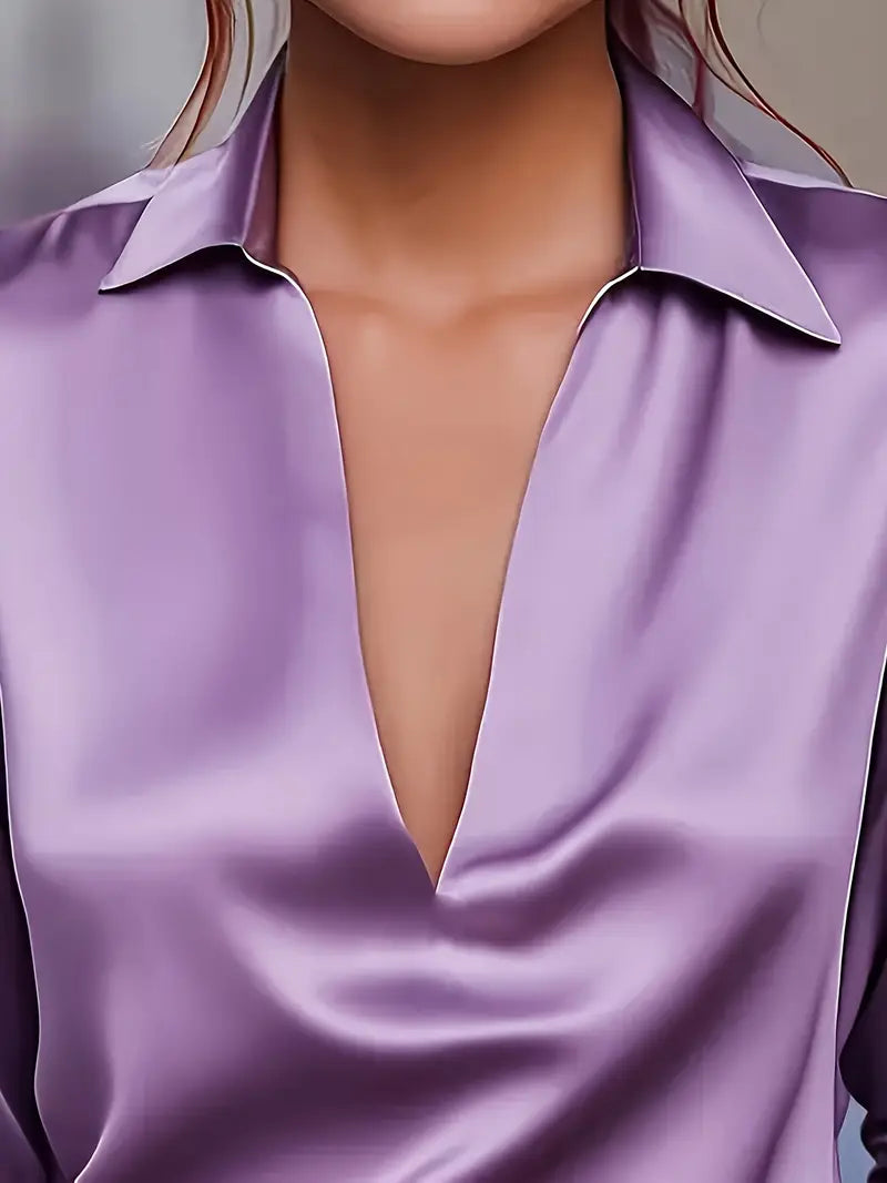 Eliane | Premium V-Neck Blouse for Women