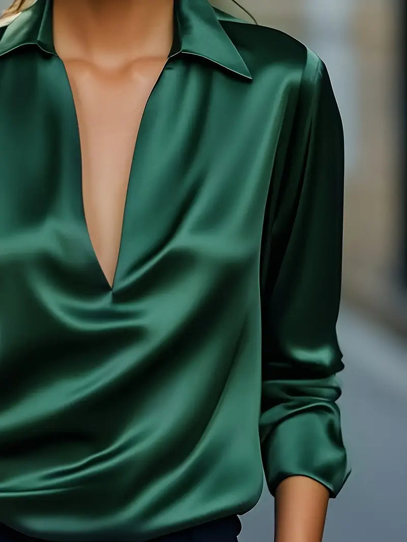 Eliane | Premium V-Neck Blouse for Women