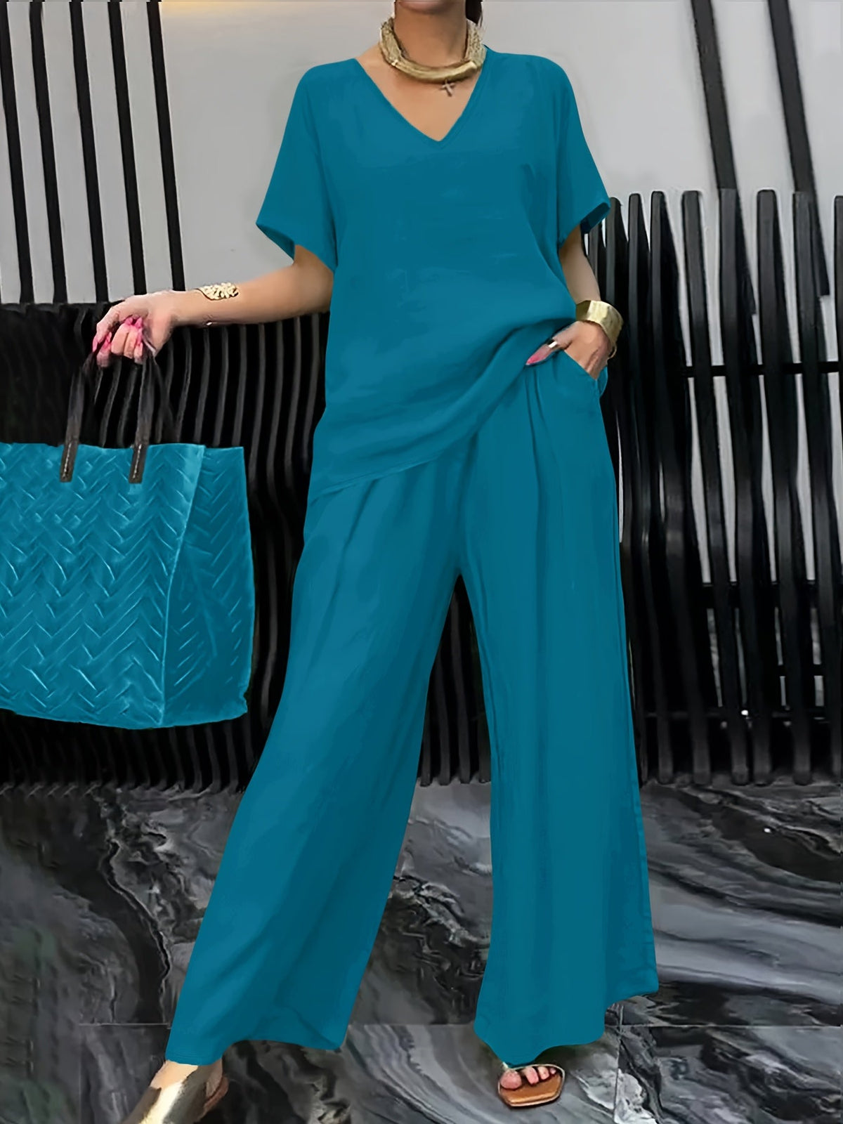 Lunara | Elegant Relaxed Two-Piece Set for Women