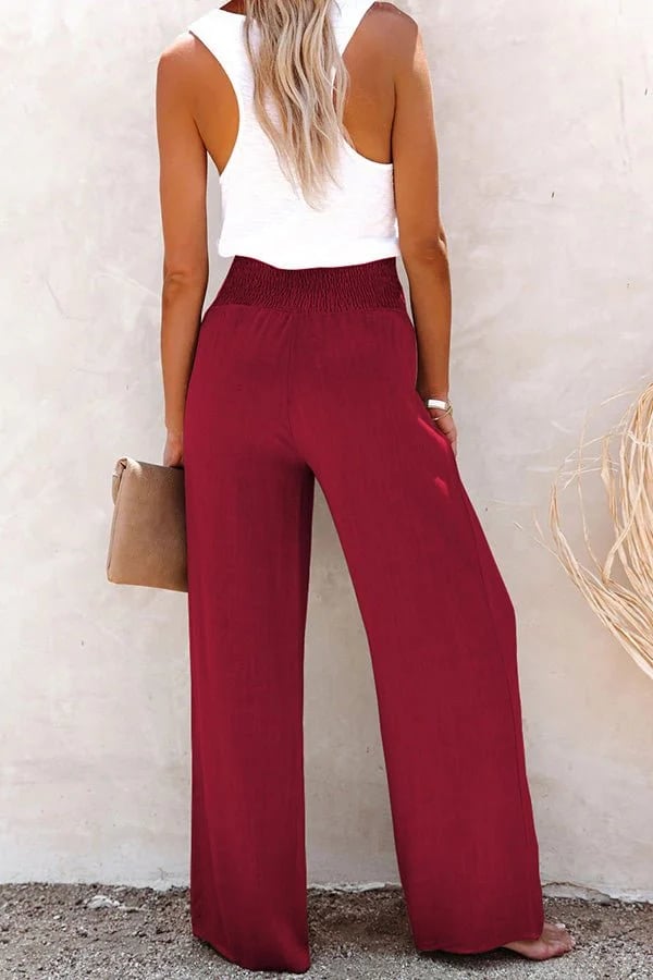 Ioanna | Linen High-Waisted Trousers for Women