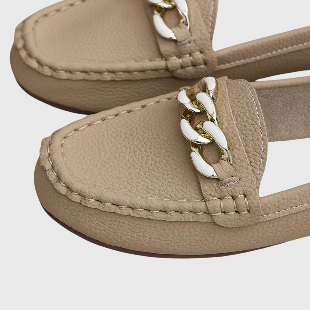 Luna | Chain Detail Loafers for Women