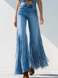 Leonor | Retro Tassel Flared Jeans for Women