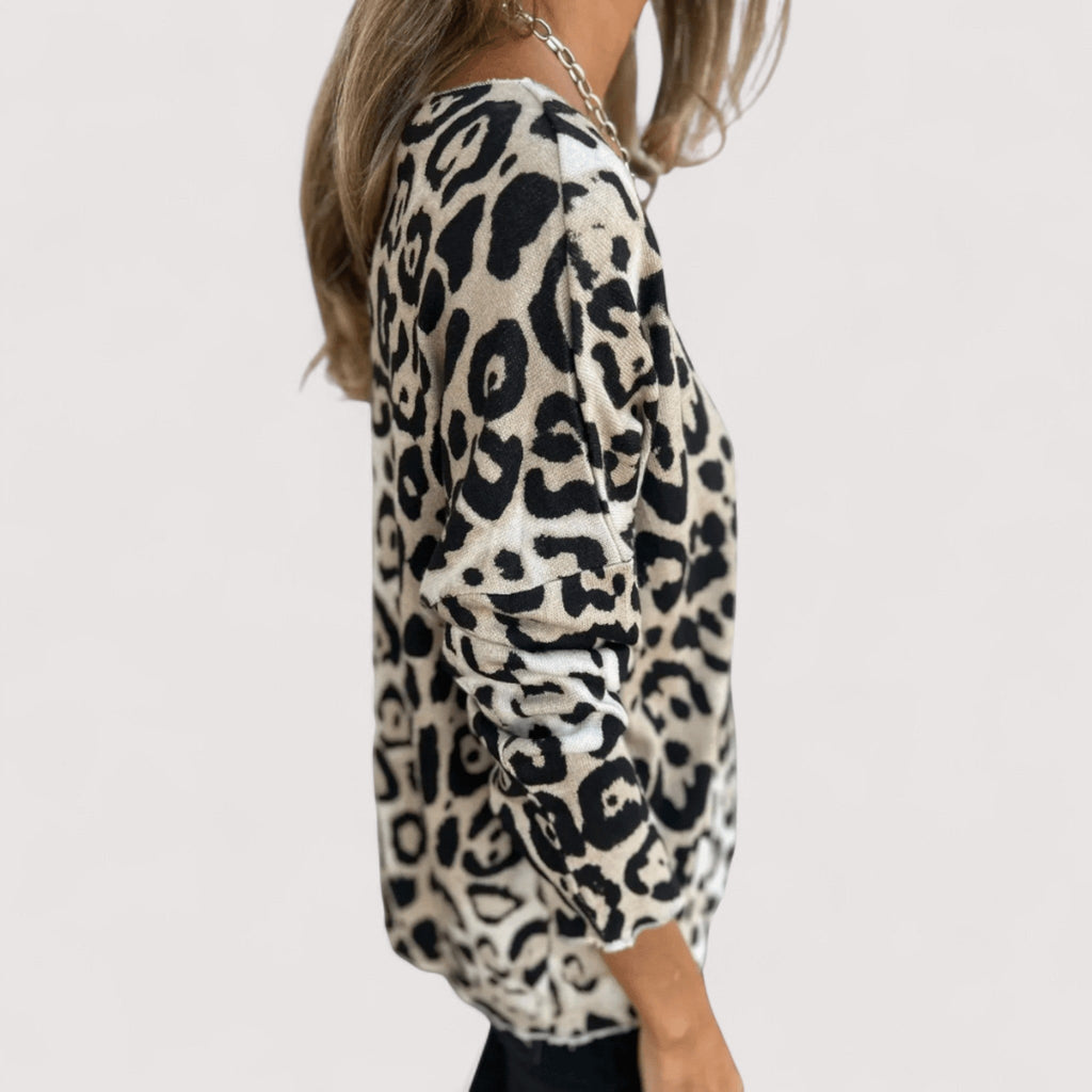 Astrid | Lightweight Leopard Print Top for Women