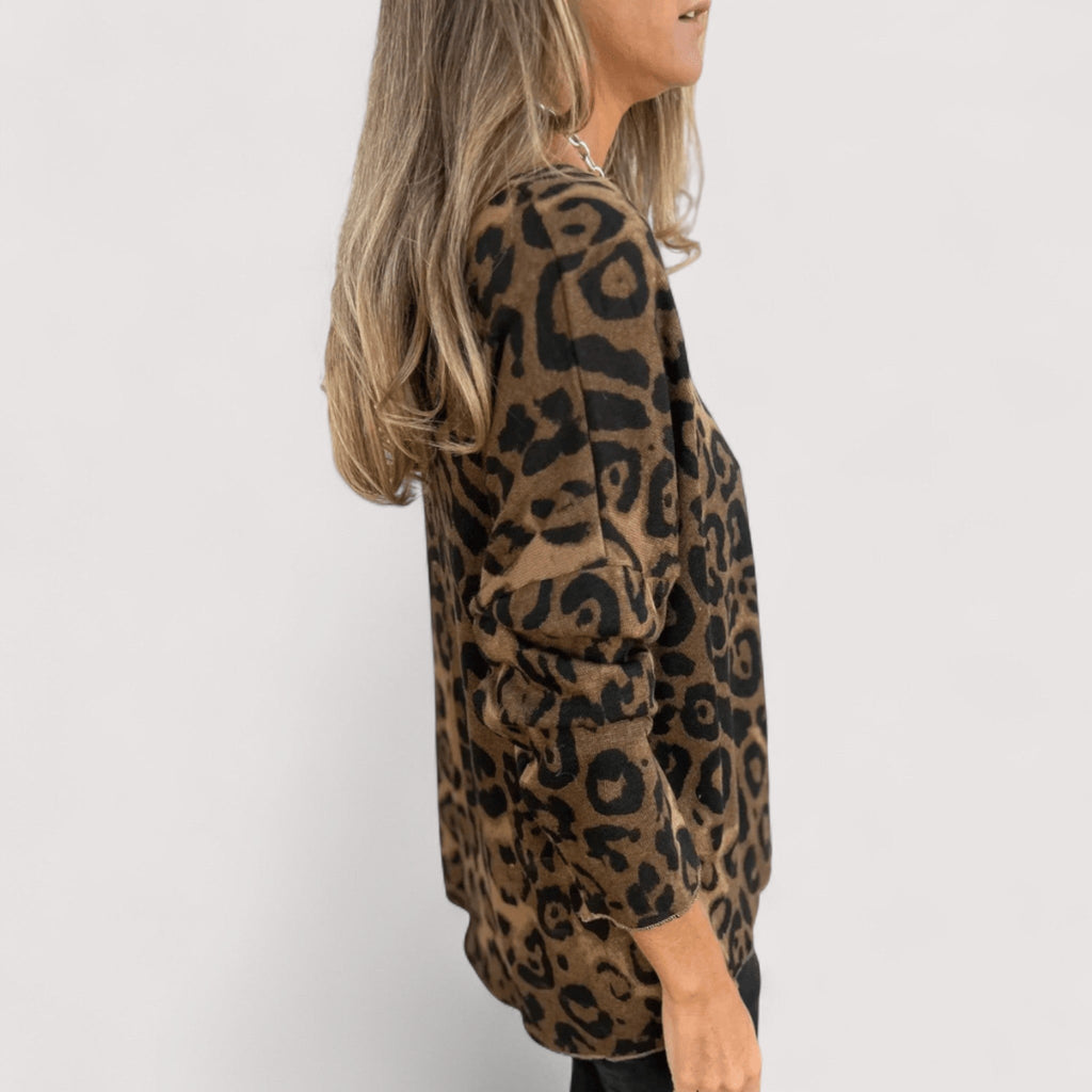 Astrid | Lightweight Leopard Print Top for Women